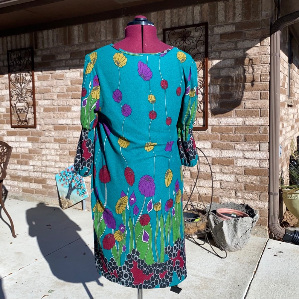 Funky People | Long Sleeve Forest Green Dress 🐢 - Picture 6 of 6